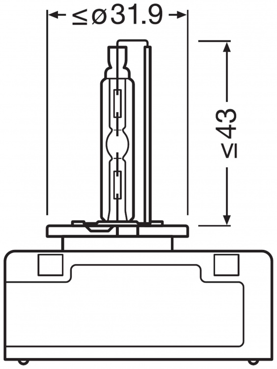 D5S 12V+24V 25W PK32D-7 Original XENARC OSRAM - 1 Stück